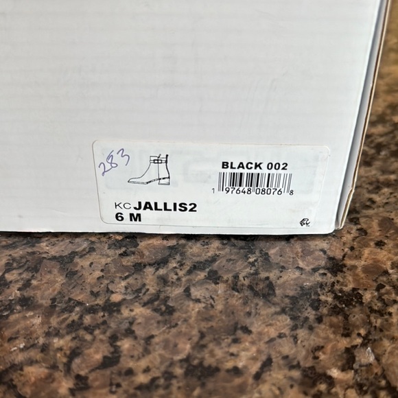 Calvin Klein Black Ankle Boots with Gold Accents NWT 6 - Picture 12 of 12